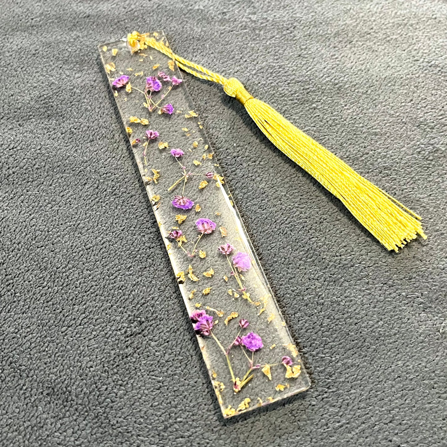 Gypsophila Bookmarks and Silver/Gold Leaf